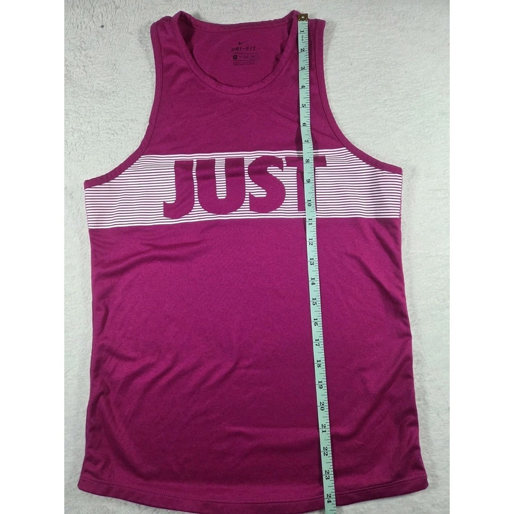 Nike Dri-FIT Just Do It Tank Top Women XS Pink Athletic Sleeveless - Picture 4 of 5